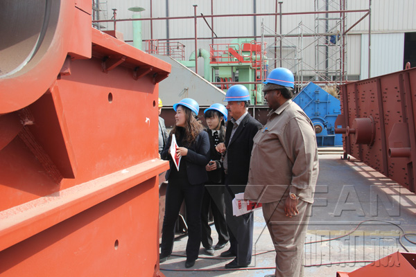 沙特客戶(hù)考察壹帆機(jī)械